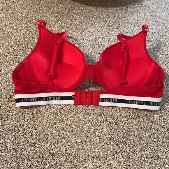 TOMMY HIlFIGERShape Bra 34B Red-blue-White like new - Picture 2 of 14